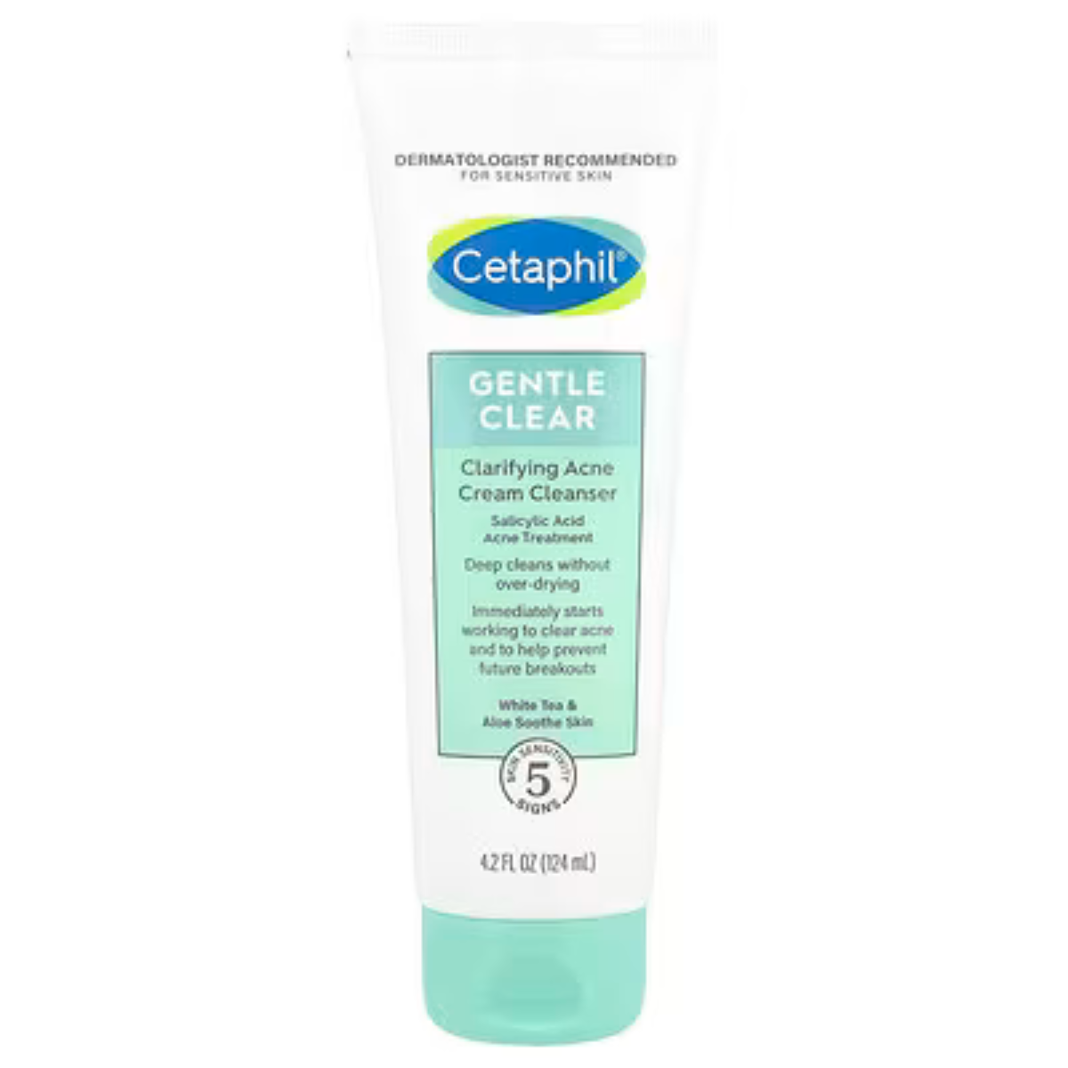 Cetaphil, Gentle Clear, Clarifying Acne Cream Cleanser, 4.2 fl oz (124 ml)