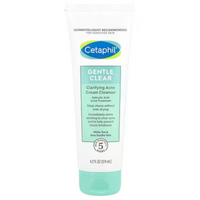 Cetaphil, Gentle Clear, Clarifying Acne Cream Cleanser, 4.2 fl oz (124 ml)