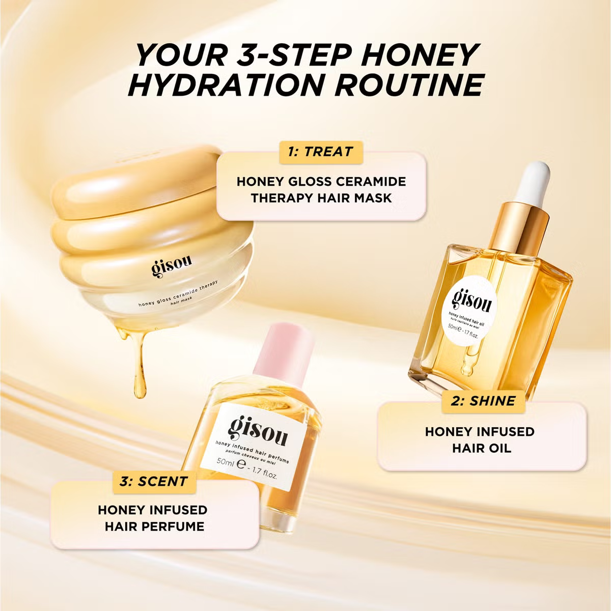 Gisou Honey Gloss Ceramide Therapy Hair