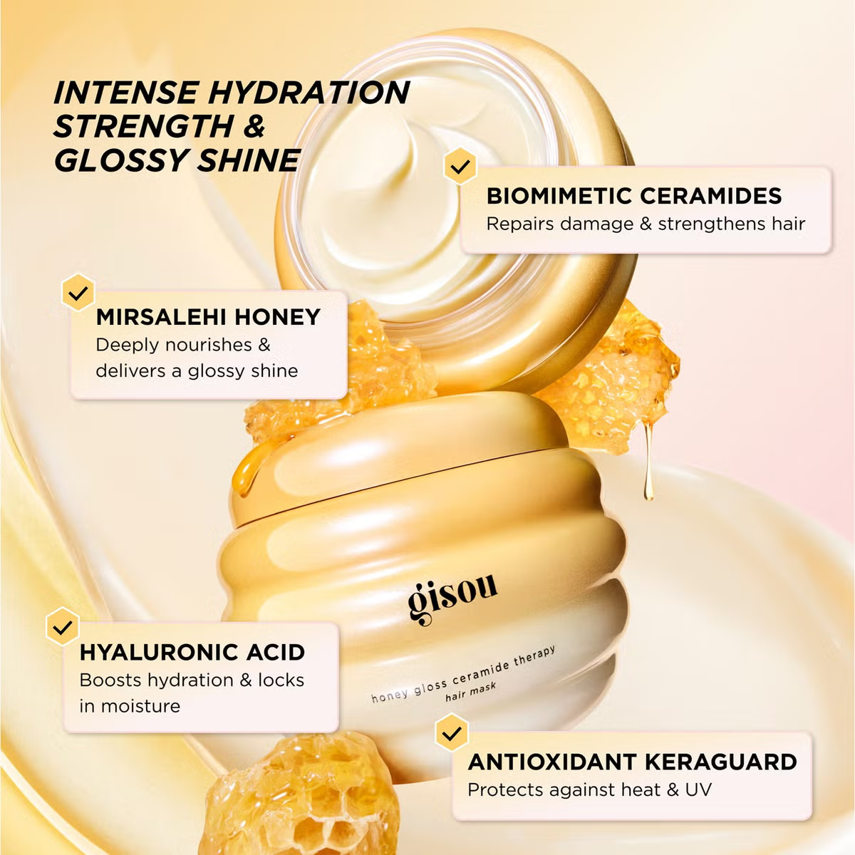 Gisou Honey Gloss Ceramide Therapy Hair