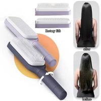 Self Cleaning Hair Brush One-key Cleaning Hair