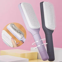 Self Cleaning Hair Brush One-key Cleaning Hair