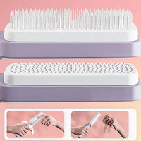 Self Cleaning Hair Brush One-key Cleaning Hair